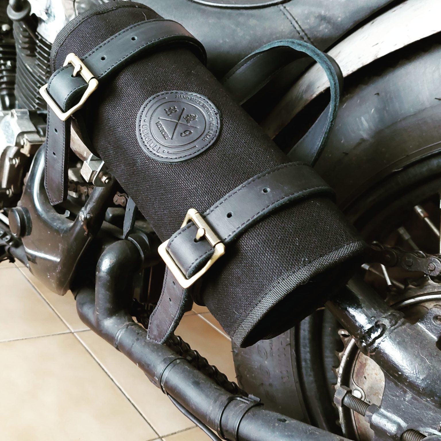 Burrito Motorcycle Tool Roll (Black) | R9 Kustoms